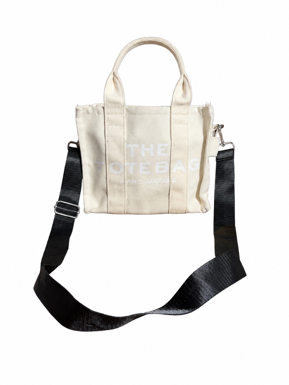 Marc Jacobs The Mini Tote Bag Canvas Crossbody – Beige/Cream